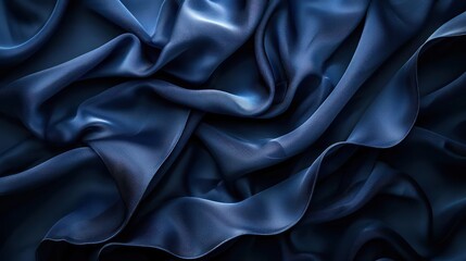 Obraz premium Mesmerizing Blue Fabric: An Up Close Look at the Texture and Pattern of a Stylish Garment