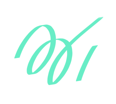 green marker scribbles abstract