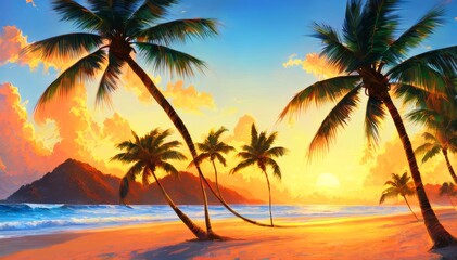 Entspannung an einem tropischen Sandtrand