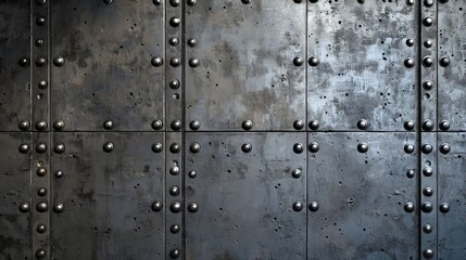 Metal industrial surface wall construction