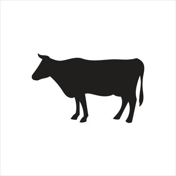 recommend clip art: cow shadow vector illustration for your various design needs