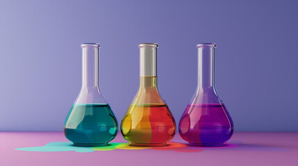 Colorful LGBTQ+ Laboratory in Pride Month, June