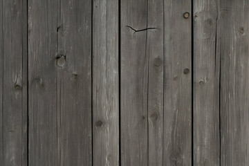 Fototapeta premium A close-up photo showcasing the texture and details of old, weathered gray wooden planks