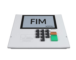 Urna Eletr&ocirc;nica 2024 fundo transparente- elei&ccedil;&otilde;es 2024 brasileira