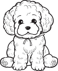 Obraz premium poodle silhouette vector 