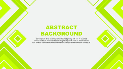 Abstract Background Design Template. Abstract Banner Wallpaper Vector Illustration. Lime Green Background