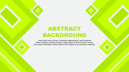 Abstract Background Design Template. Abstract Banner Wallpaper Vector Illustration. Lime Green Cartoon