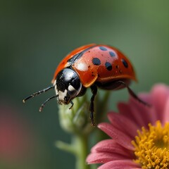 Fototapeta premium Default_httpsstockadobecomimagesmacrophotographofaladybugonafl_0.jpg