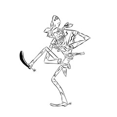 Cowboy man player silhouette, New, popular 