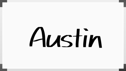 Austin のホワイトボード風イラスト