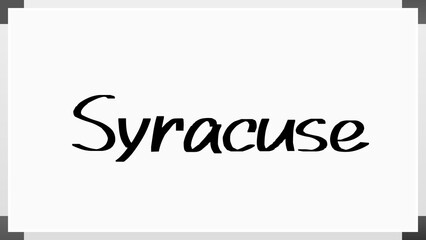 Syracuse のホワイトボード風イラスト