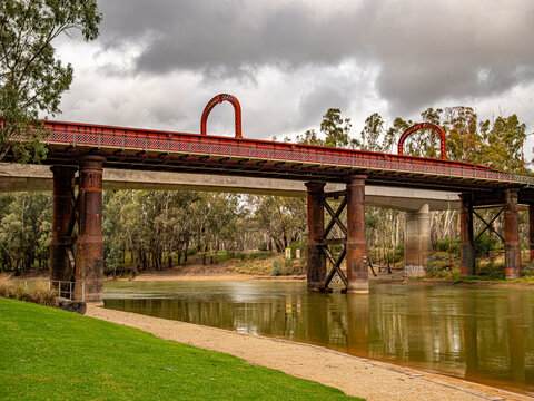 Echuca Moama Bridge On Cold Day