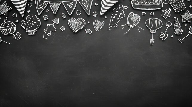 Chalkboard Journey: Embracing Icons of Transition at the Farewell Party