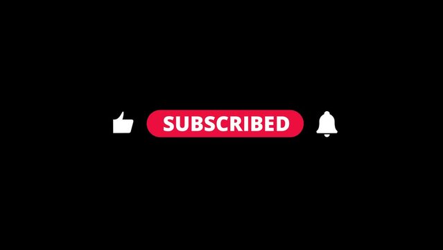 Like Subscribe notification bell animated buttons