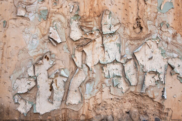 Old cracked paint texture on the wall.