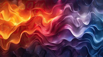 rainbow and smudge color seamless abstract decorative backgrounds vector illustration, in the style of dark sky-blue and amber