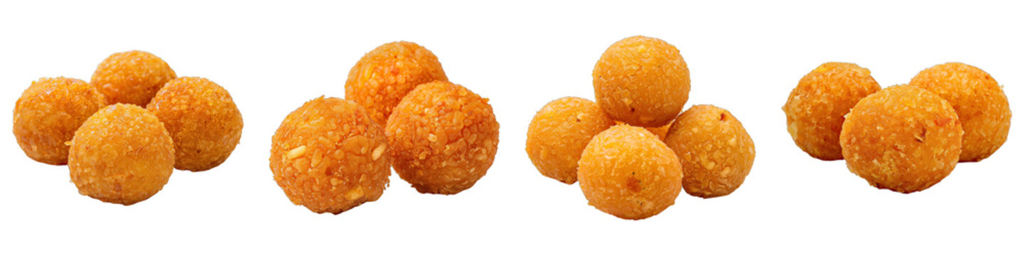 Ladoo isolated on transparent png background. Generative ai