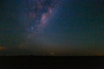 sky with stars and galaxy