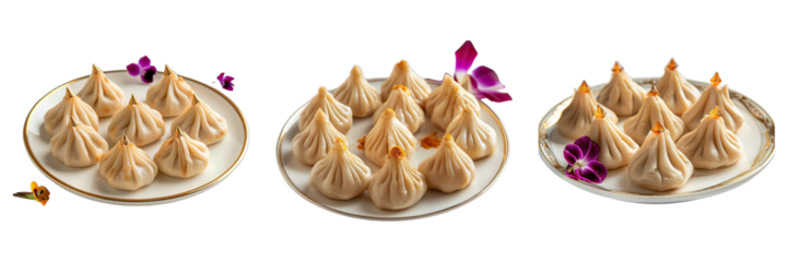 Modak isolated on transparent png background. Generative ai