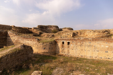 Excavations of the old city of Shamkir. The city of Shamkir. Azerbaijan.