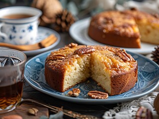 Culinary Poetics: Messi's Cake with Maple Syrup Tea