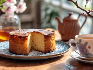 Culinary Poetics: Messi's Cake with Maple Syrup Tea