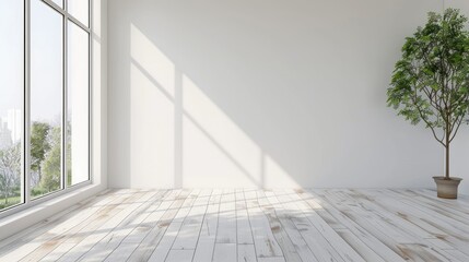 Obraz premium Empty room, modern interior design, wall with copy space