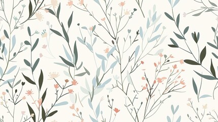 simple Botanical Illustration pattern