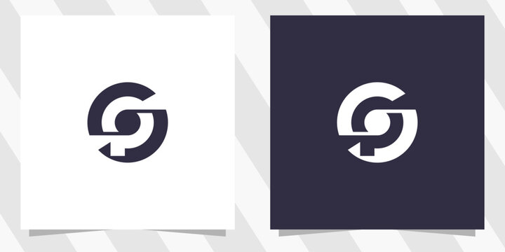 letter sp ps logo design