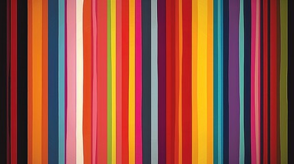 A colorful striped background with a rainbow of colors