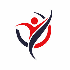 Fitness and sports logo design vector illustrations.