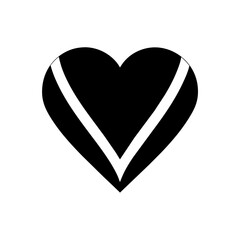 Heart shape logo design vector illustrations.