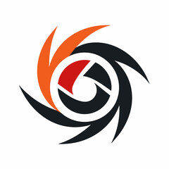 photography logo design vector illustration.
