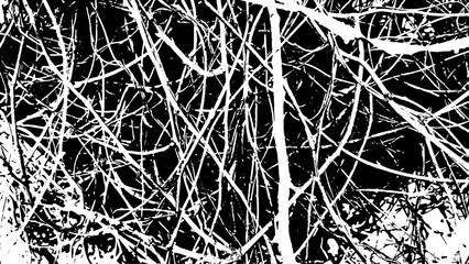 10-32. Wood Vine Texture Effect - Illustration. Old Wood Vine Black and White Vector Texture.	