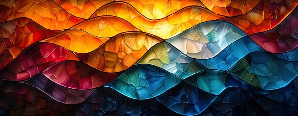 Stained glass abstract background