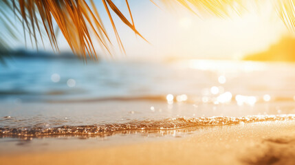 Tropical Tranquility. Seaside Serenity background