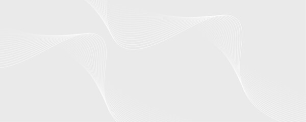 Modern abstract background with wavy lines, Abstract white digital blend wave lines and technology background, vector illustration,