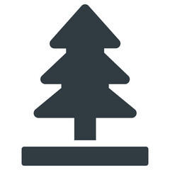 pine tree icon, simple vector design