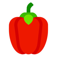 Red paprika pepper icon 1