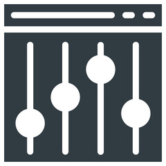 abacus icon, simple vector design