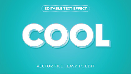 Obraz premium cool typography Editable text effect 3d Traditional Cartoon template style premium vector