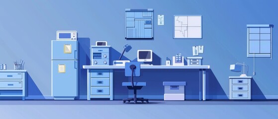 Rehabilitation product design flat design front view medical theme animation Complementary Color Scheme