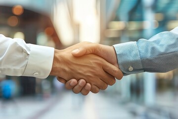 perfect handshake in a business environment, the hope, success, and partnership of the business