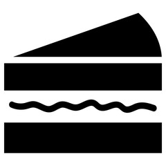 sandwich icon, simple vector design