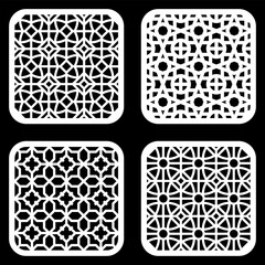 Geometric and simple pattern for background, decoration, panel, for cnc cutting