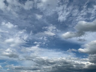 blue sky with clouds