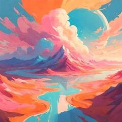 Obraz premium abstract watercolor background