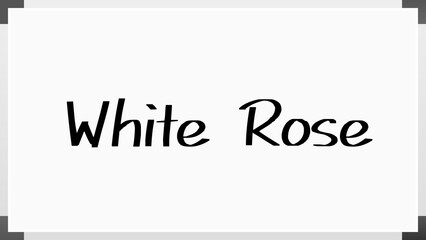 White Rose のホワイトボード風イラスト