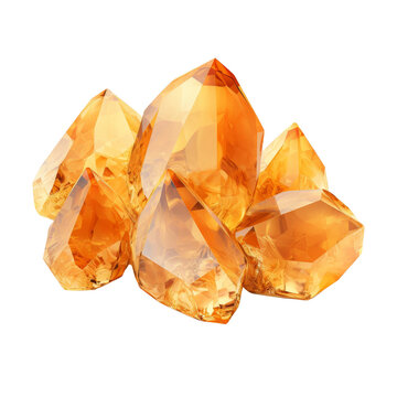 A cluster of yellow crystals.