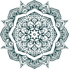 Beautiful flower art and mandala vector design